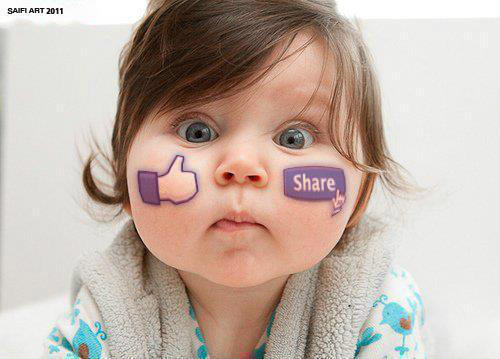 very-cute-baby-with-facebook-like